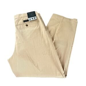 Banana Republic Men’s Smithfield Relaxed Pleated Chino Pants Beige Size 36x30